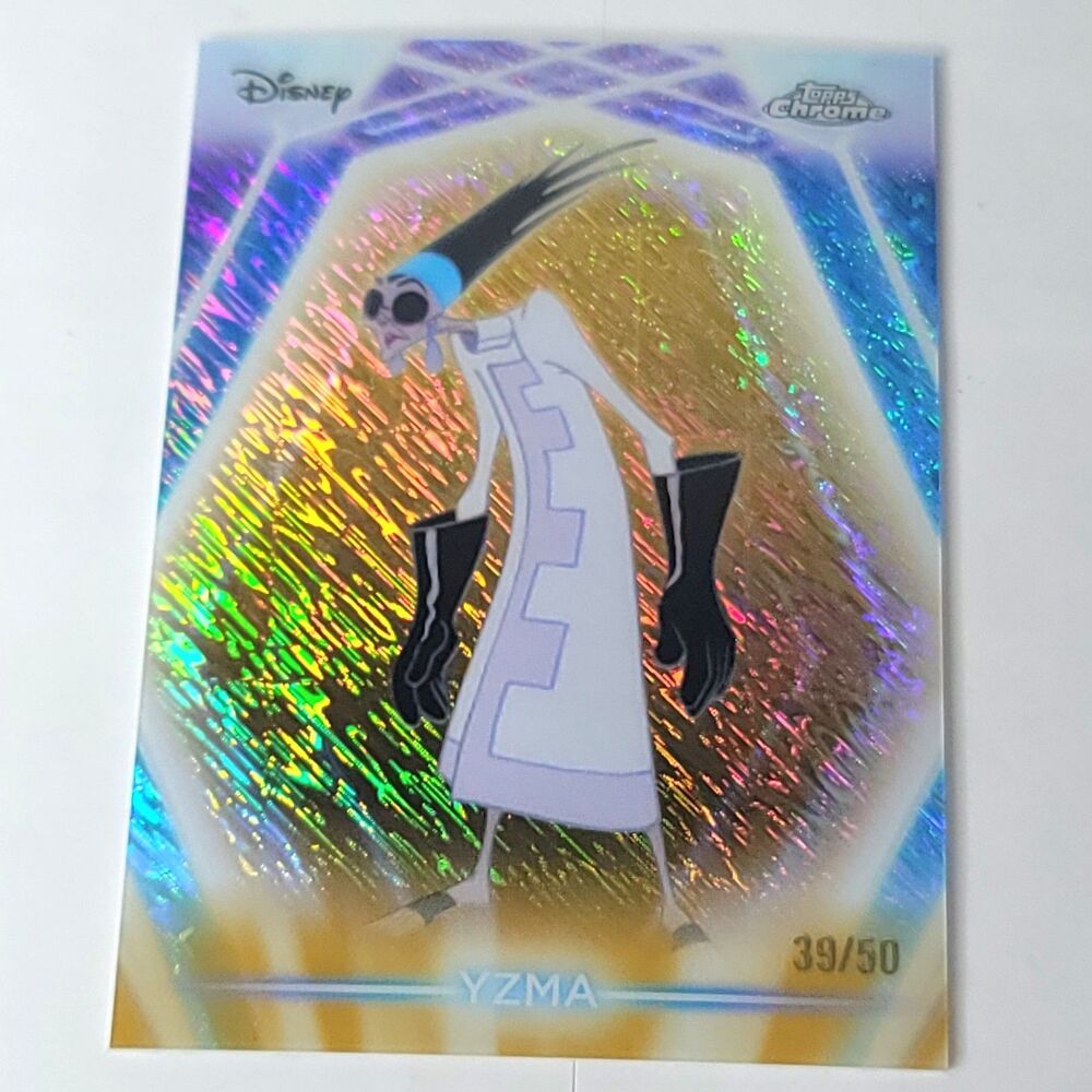 YZMA Topps 2026 Disney Neon Gold Shimmer Refractor Limited 39/50 Print Line